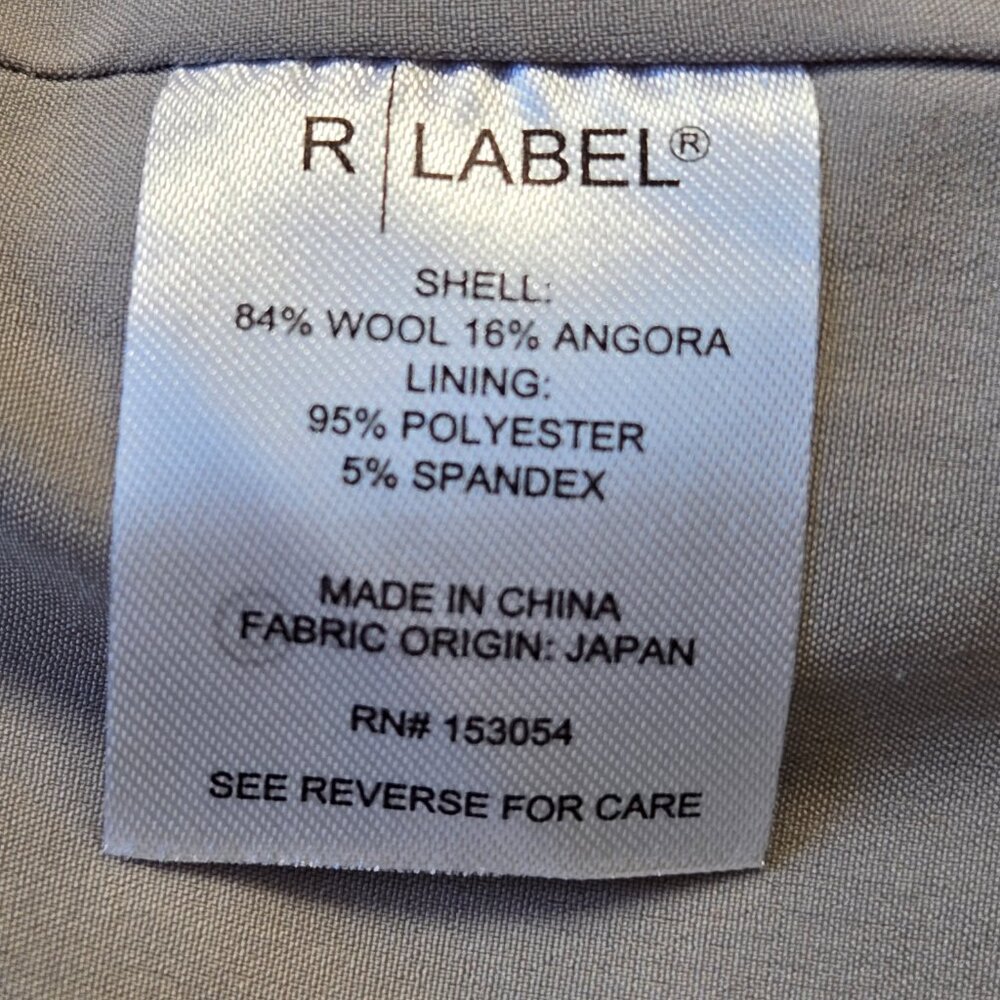 NWT Wool Angora Boyfriend Coat-The Reset R Label Ice Grey - Picture 11 of 14